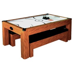 Hathaway Sherwood 7-ft Air Hockey Table Combo Set with Benches (BG2422H)