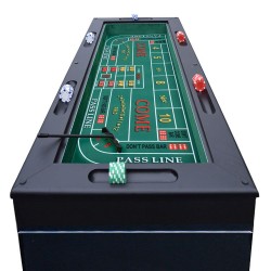 Hathaway Monte Carlo 48-in Roulette Table 4-in-1 Casino Multi-Game Set - Black (BG1136M)