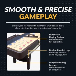 Hathaway Merlot 12-ft Shuffleboard Table - Espresso Finish (BG50357)