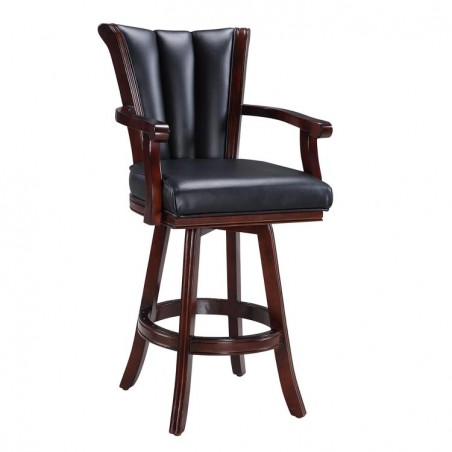 Hathaway Avondale 29-in Swivel Bar Stool with Arm Rests - Mahogany Finish (BG2815)