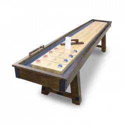 Hathaway Cheyenne 12-ft Shuffleboard Table - Rustic Oak Finish (BG50354)