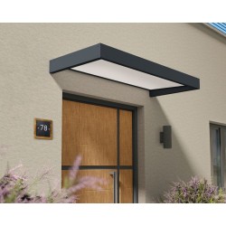 Palram - Canopia Sophia 2150 7' x 3' Awning - Gray/Mist (HG9548)