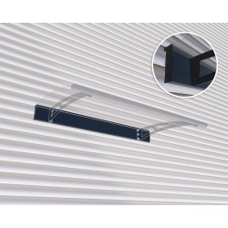 Palram - Canopia Aquila & Nancy 1500 Awning Siding Kit - Black (HG9516)