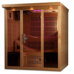 Golden Designs Monaco 6-person PureTech Near Zero EMF  FAR Infrared Sauna - (GDI-6996-01)