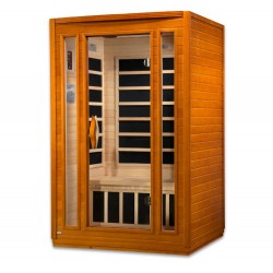 Dynamic Saunas San Marino 2-person Low EMF FAR Infrared Sauna (DYN-6206-01)