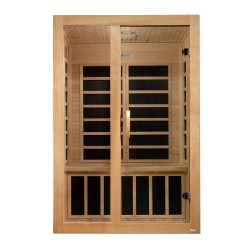 Dynamic Saunas Santiago 2-person Low EMF FAR Infrared Sauna (DYN-6209-01)