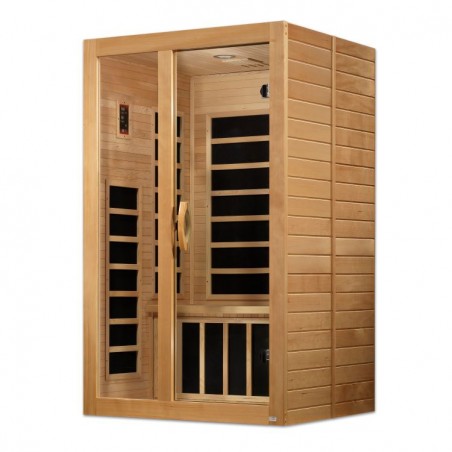 Dynamic Saunas Santiago 2-person Low EMF FAR Infrared Sauna (DYN-6209-01)