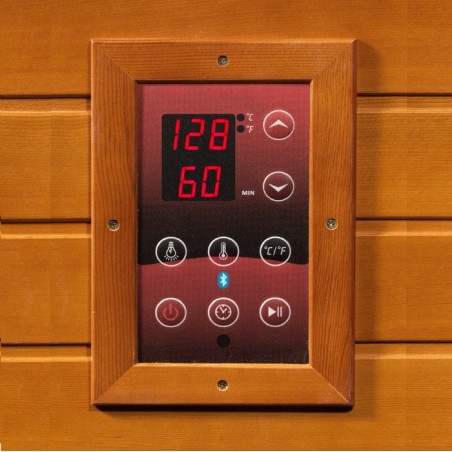 Dynamic Saunas San Marino Elite 2-person Ultra Low EMF FAR Infrared Sauna - (DYN-6206-01 Elite)