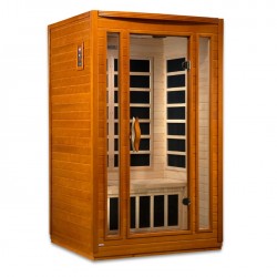 Dynamic Saunas San Marino Elite 2-person Ultra Low EMF FAR Infrared Sauna - (DYN-6206-01 Elite)