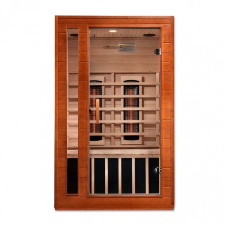 Dynamic Cardoba 2-Person Full Spectrum Near Zero EMF (Under 2MG) FAR Infrared Sauna (Canadian Hemlock)- (DYN-6203-02 FS)