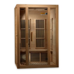 Maxxus "Seattle" 2 person Low EMF FAR Infrared Sauna Canadian Hemlock - (MX-J206-01)