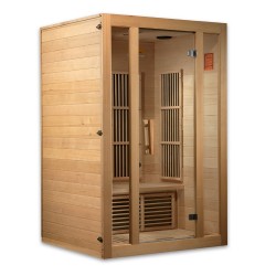 Maxxus "Seattle" 2 person Low EMF FAR Infrared Sauna Canadian Hemlock - (MX-J206-01)