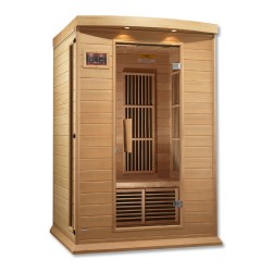 Maxxus 2-Person Near Zero EMF (Under 2MG) FAR Infrared Sauna Canadian Hemlock - (MX-K206-01-ZF)