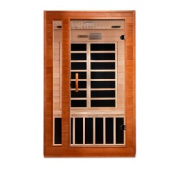 Dynamic Saunas Cordoba 2-person Low EMF FAR Infrared Sauna (DYN-6203-01)