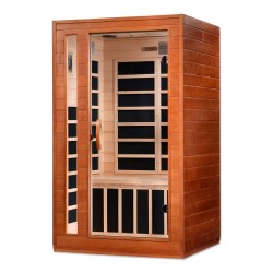 Dynamic Saunas Cordoba 2-person Low EMF FAR Infrared Sauna (DYN-6203-01)