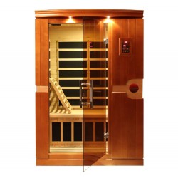 Dynamic Saunas Venice 2-person Low EMF FAR Infrared Sauna (DYN-6210-01)