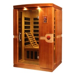 Dynamic Saunas Venice 2-person Low EMF FAR Infrared Sauna (DYN-6210-01)