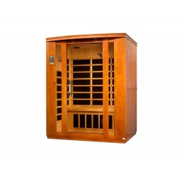 Dynamic Saunas Bellagio 3-person Low EMF FAR Infrared Sauna (DYN-6306-02)