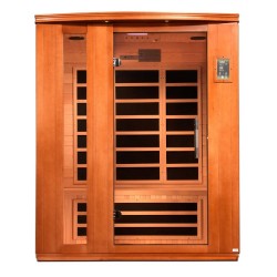 Dynamic Saunas Lugano 3-person Low EMF FAR Infrared Sauna (DYN-6336-02)