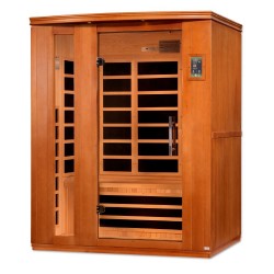 Dynamic Saunas Lugano 3-person Low EMF FAR Infrared Sauna (DYN-6336-02)