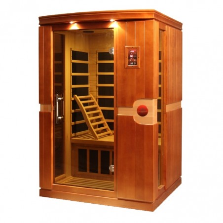 Dynamic Saunas Venice Elite 2-person Ultra Low EMF FAR Infrared Sauna - (DYN-6210-01 Elite)