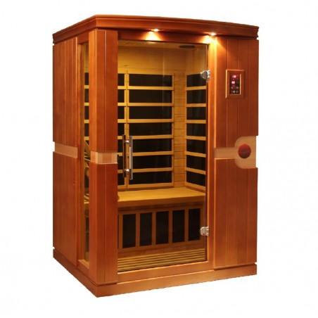 Dynamic Saunas Venice Elite 2-person Ultra Low EMF FAR Infrared Sauna - (DYN-6210-01 Elite)