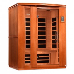 Dynamic Saunas Lugano Elite 3-person Ultra Low EMF FAR Infrared Sauna - (DYN-6336-02 Elite)