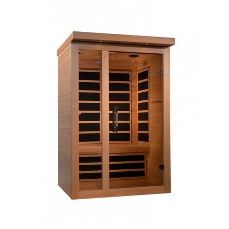 Dynamic Saunas Llumeneres Elite 2-person Ultra Low EMF FAR Infrared Sauna - (DYN-6215-02 Elite)