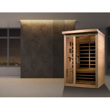 Dynamic Saunas Llumeneres Elite 2-person Ultra Low EMF FAR Infrared Sauna - (DYN-6215-02 Elite)