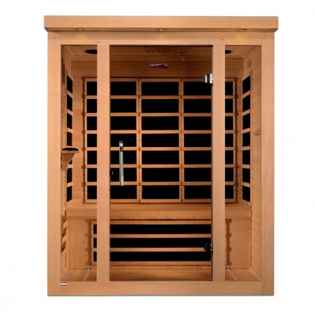 Dynamic Saunas Villa 3-person Ultra Low EMF FAR Infrared Sauna - (DYN-6315-02 Elite)