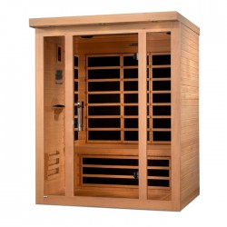 Dynamic Saunas Villa 3-person Ultra Low EMF FAR Infrared Sauna - (DYN-6315-02 Elite)