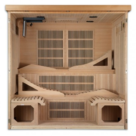 Dynamic Saunas Monaco 6-person Ultra Low EMF FAR Infrared Sauna - (DYN-6996-01 Elite)