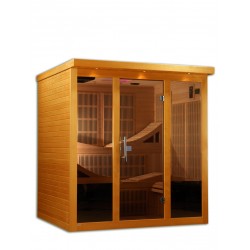 Dynamic Saunas Monaco 6-person Ultra Low EMF FAR Infrared Sauna - (DYN-6996-01 Elite)