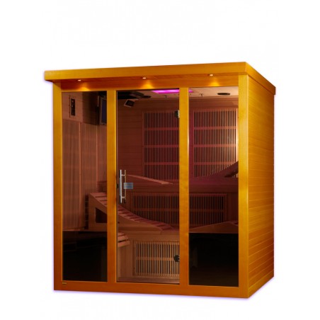 Dynamic Saunas Monaco 6-person Ultra Low EMF FAR Infrared Sauna - (DYN-6996-01 Elite)