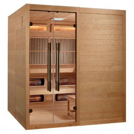 Golden Designs 2025 Toledo 6 Per Hybrid Sauna - (GDI-8360-01)