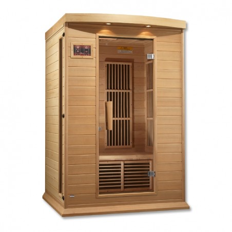 Maxxus 2-Person Low EMF (Under 8MG) FAR Infrared Sauna Canadian Hemlock - (MX-K206-01)