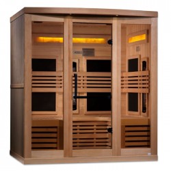 Golden Designs 6-Person Reserve Edition Full Spectrum Sauna with Himalayan Salt Bar - (GDI-8260-01)