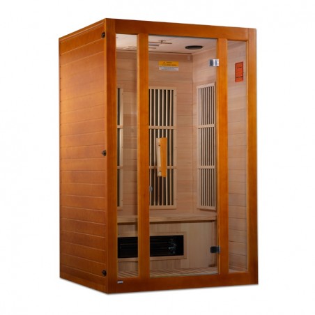 Maxxus 2-Person Low EMF (Under 8MG) FAR Infrared Sauna Canadian Hemlock - (MX-J206-02S)