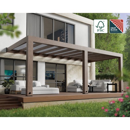 Palram - Canopia Helsinki 10' x 20'  Patio Cover - Brown/Light Gray (HG9266)