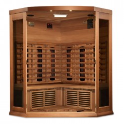 Maxxus 3-Person Corner Full Infrared Sauna  (MX-M356-01-FS CED)