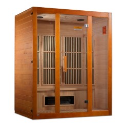 Maxxus 3-Person Low EMF (Under 8MG) FAR Infrared Sauna - (MX-J306-02S)