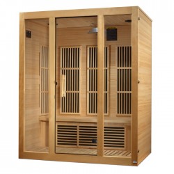 Maxxus Sauna Bellevue 3-Person Near Zero EMF FAR Infrared Sauna (MX-J306-01-ZF)