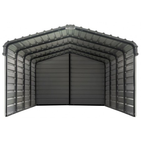 Arrow 3 sided 12x20x07 Steel Carport Kit - Eggshell (CPH122007ECL3)