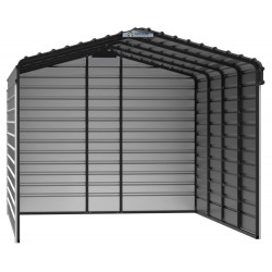 Arrow 3 sided 12x20x09 Steel Carport Kit - Eggshell (CPH122009ECL3)