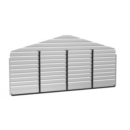 Arrow Steel 20x7 Rear Wall Carport Kit - Eggshell (ECL2007EGXR)