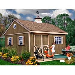 Arlington 12x24 Wood Storage Shed Kit (arlington_1224)