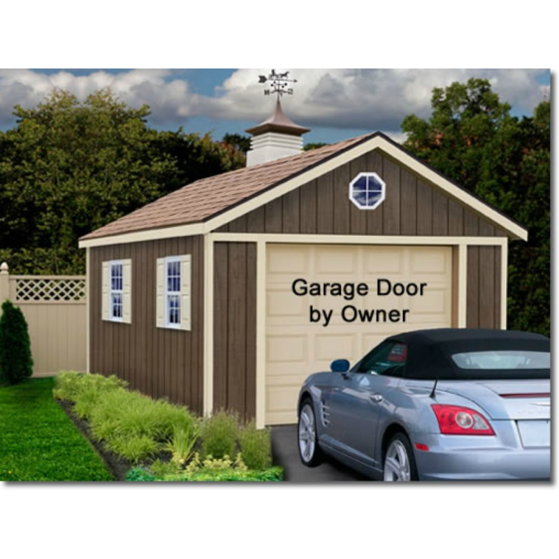 Sierra 12x20 Wood Storage Garage Shed Kit - ALL Pre-Cut (sierra_1220)