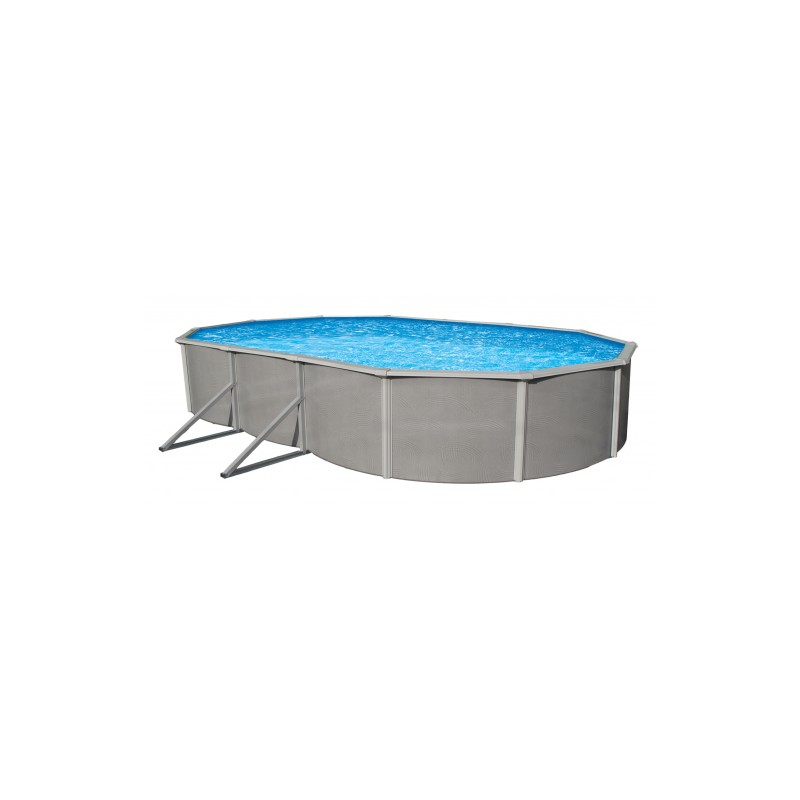 blue wave belize round 52 steel pool with 6 top rail