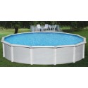 Blue Wave Samoan 15x52 Steel Pool Kit with 8" Toprail - Round NB1641