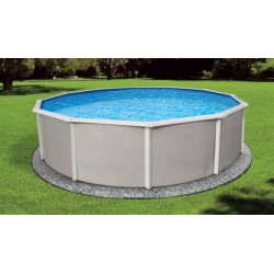 Blue Wave Belize 21' Round 48" Deep Steel Pool Kit - With 6" Toprails (NB2506)